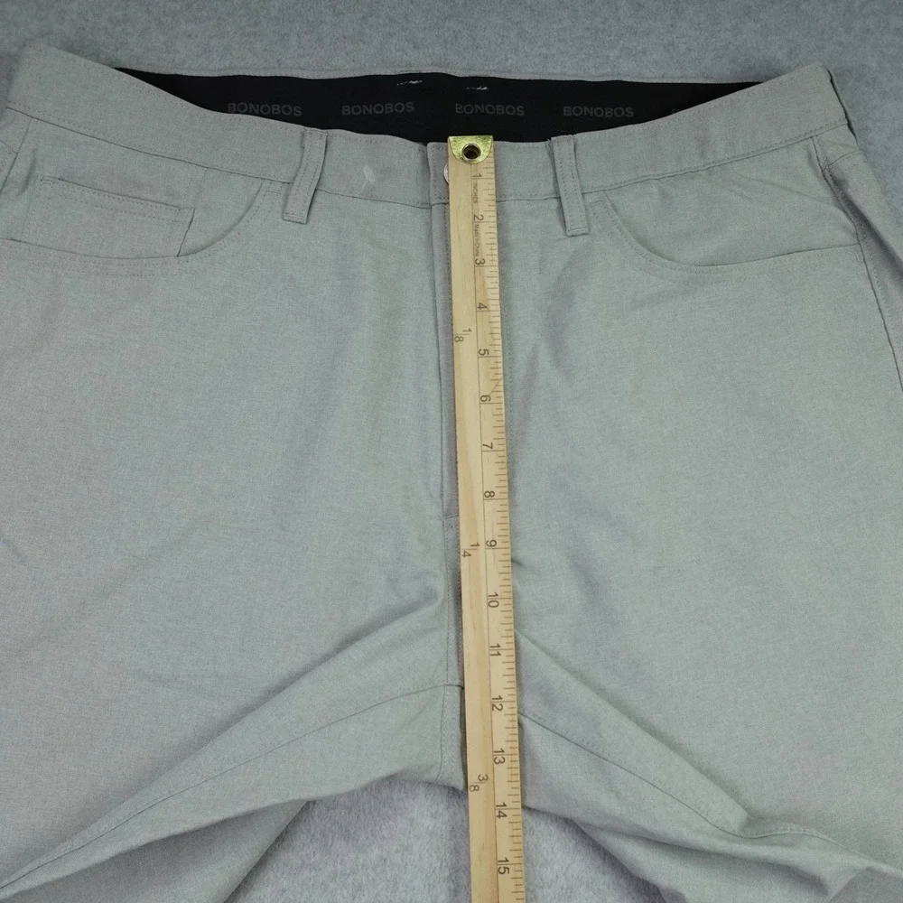Bonobos Golf Pants Mens 36x32 Gray Recycled Polyester Casual Performance
